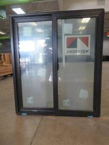 Andersen 41 12 in x 48 in Sliding Black Vinyl Window with Screen