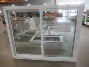 Simonton 6500 Series 47 14 in x 59 12 in Slider White Vinyl Window with Screens