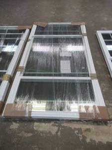 Simonton 6500 Series 104 14 in x 55 14 in End Vent Slider Window with Screens in White Vinyl