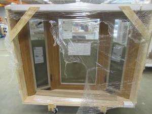 Simonton 6500 Series 61 in x 49 in x 26 34 in Casement Bay Window - White Vinyl Exterior & Finished Interior