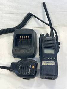 lot 38 image: Kenwood TK-5210 2 Way Radio, KMC-41 Microphone, Base