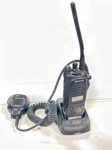 lot 82 image: Kenwood TK-5210 2 Way Radio, Microphone, Base