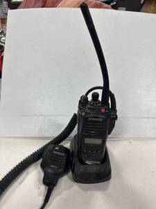 lot 84 image: Kenwood TK-5210 2 Way Radio, Microphone, Base