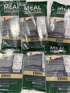 lot 96 image: Lot of 6 MRE (meals ready to eat)