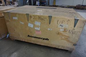 Large Hinged Wood Crate
