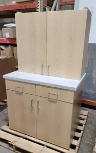 2 Piece Set of Blonde SMART Cabinetry