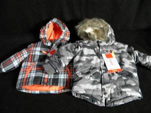 lot 27 image: Brand New with Tags Lot of 2 Toddler Parkas 12M & 18M