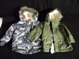 lot 79 image: Infant Jackts with Hood Set of 2 Size 12m and Size 18m