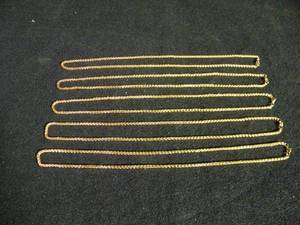lot 95 image: Lot of 5 Mens Rope Chains