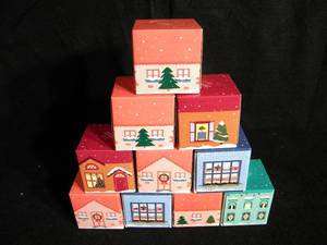 lot 98 image: Brand New Lot of 10 Holiday Boxes of Facial Tissue