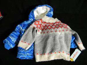 lot 106 image: Infant Jacket Size 12M and Sweater Size 18M