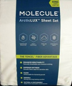 lot 169 image: Brand New KING  4 PIECE MOLECULE  ArcticLUX Sheet Set