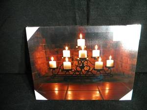 lot 184 image: 12x16 Picture of Candles that light up