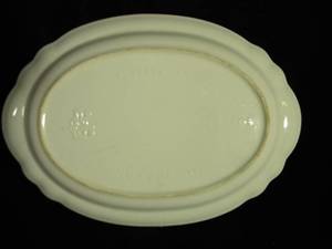 lot 245 image: Oval Serving Platter Basic White by PFALTZGRAFF & Vintage Meito Handpainted China Dinner Plate Made In Japan