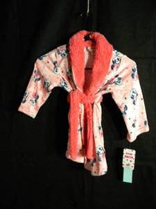 lot 247 image: Brand New with tags Minnie Mouse Kids Robe Size 2T3T-Pink