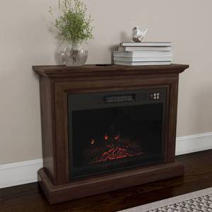 lot 9 image: New - Open Box Item Hastings Home 31 Mobile LED Electric Fireplace with Mantel