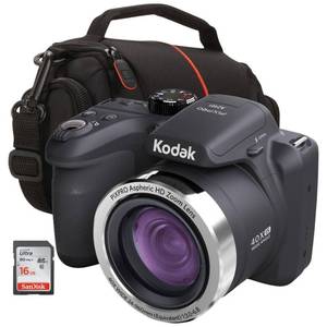 lot 33 image: Brand New Kodak PIXPRO AZ401 16MP 40x Zoom Digital Camera Kit