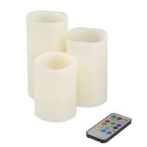 lot 116 image: Brand New Hastings Home 3-Pc. LED Color-Changing Candle Set
