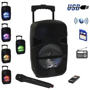 lot 114 image: Brand New beFree Sound 8 Bluetooth Portable PA Speaker