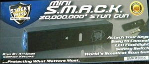 lot 123 image: Brand New Mini SMACK Stun Gun 20,000,000 Volts