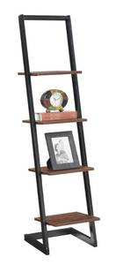 lot 139 image: Brand New Convenience Concepts 4-Tier Ladder Bookshelf
