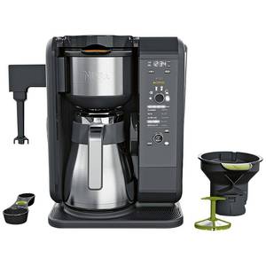 lot 163 image: Brand New - Open Box Ninja 10-Cup Programmable Hot and Cold Brew System with Thermal Carafe