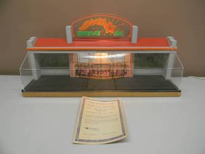lot 2 image: RARE - LIGHTED VEES COLLECTIBLES COLLECTOR CASE  DIE CAST DIPSLAY CASE - By Don Booty, SIGNED - 50s DRINE IN WITH COA - NICE - FANTASTIC PIECE - APPROX 24W  8D 12H - SEE PICTURES