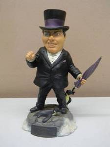 lot 63 image: THE PENGUIN MONOGRAM MASTERWORKS DC COMICS BOBBLEHEAD - VERY COOL PIECE - APPROX 8 - SEE PICTURES