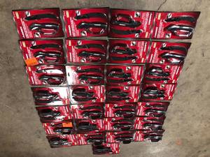 Lot of Husky  3 in. Sharpener and Nylon Handle Sporting 3 in. Steel Clip Point Straight Edge Folding Knife Tactical Knife, Open Boxes, Review all pictures