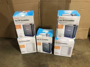 Crane  1.2 Gal. Warm & Cool Mist Top Fill Humidifier with Remote for Medium to Large Rooms up to 500 sq. ft, Open Box, Review all pictures