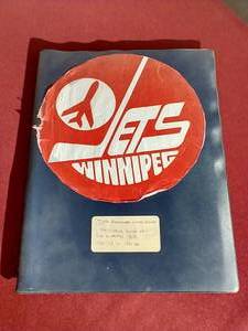 lot 4 image: Vintage 1982 Winnipeg Jets 10th Anniversary Commemorative Book