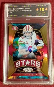 lot 6 image: Slabbed Certified Stars George Kittle - #d249