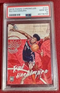 lot 11 image: 2020 Panini Chronicles Rui Hachimura Rookie Card - PSA 10