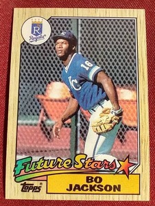 lot 14 image: 1987 Topps Bo Jackson Rookie Card