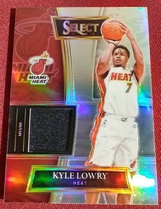 lot 19 image: Kyle Lowry Game Used Jersey Card