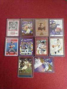 lot 20 image: (10) Fran Tarkenton Insert Cards