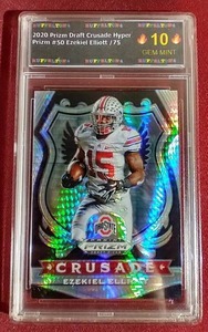 lot 23 image: Slabbed Hyper Prizm Ezekiel Elliott Card - #d75