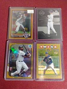 lot 28 image: (4) Numbered Twins Cards - Stars & Rookies