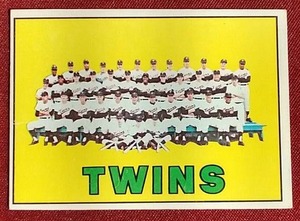 lot 42 image: 1967 Topps Minnesota Twins Team Card