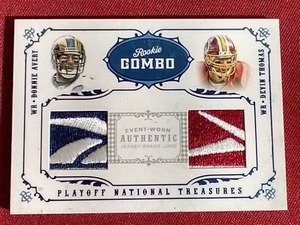 lot 44 image: National Treasures Rookie Combo - Huge Brand Swatches #d 44