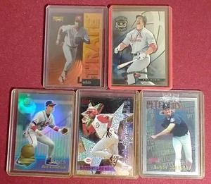 lot 47 image: (5) 1990s Baseball Superstar Insert Cards