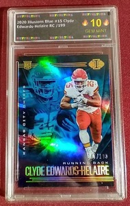lot 49 image: Slabbed 2020 Illusions Clyde Edwards-Helaire Rookie Card - #d199