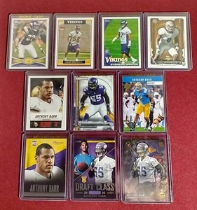 lot 55 image: (10) Vikings Rookie Cards - Regulars & Stars
