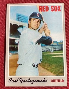 lot 56 image: 1970 Topps Carl Yastrzemski Card