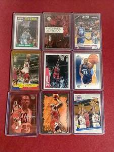 lot 72 image: (9) Michael Jordan Cards