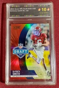 lot 77 image: Slabbed 2021 Score DeVonta Smith Rookie Card - #d50