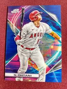 lot 79 image: Nice Topps Chrome Shohei Ohtani Insert Card - #d99