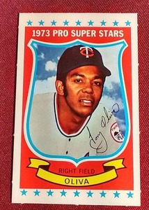 lot 91 image: 1973 Kelloggs Tony Oliva Card