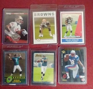 lot 92 image: (6) NFL Rookie Cards - Includes T.O. & Curtis Martin