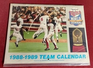 lot 97 image: 1988 Minnesota Twins Team Calendar - WS Champs